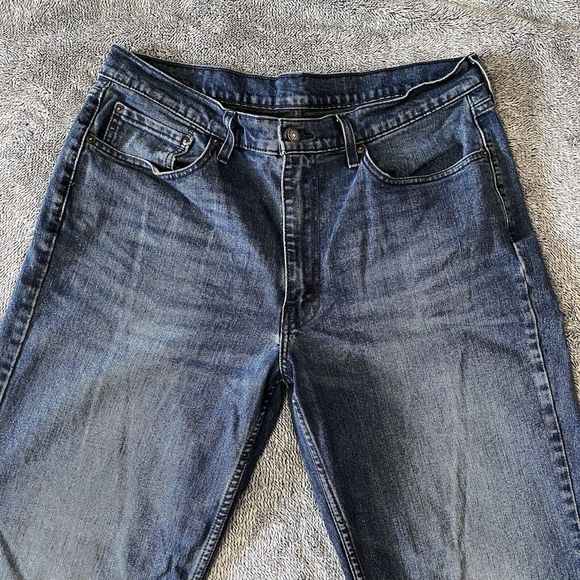Levis 550 Men's 36x36 Medium Wash Relaxed Fit Straight Leg Jeans - Picture 3 of 9